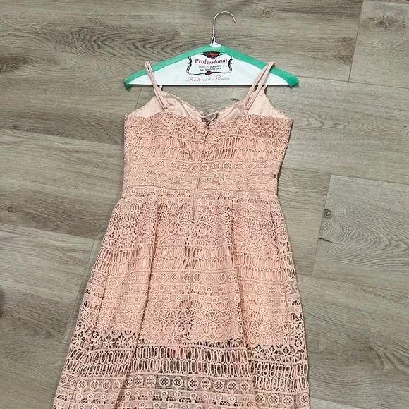 bebe Blush Lace Jumpsuit